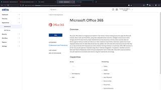 Okta O365 federation with an onmicrosoftcom domain no 3rd party domain involved [upl. by Lamek]