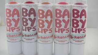 Maybelline Baby Lips DrRescue NEW Review [upl. by Rube]