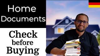 Documents to Check Before Buying a House in Germany Teilungserklärung Grundbuchauszug etc ENGLISH [upl. by Suzetta]