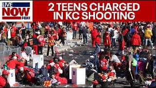 Kansas City parade shooting 2 teens charged in Chiefs rally shooting  LiveNOW from FOX [upl. by Nylirek967]