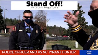 NC Tyrant Hunter in a Funny Standoff with Raleigh Police Officer – 1st Amendment Audit 😂🚔 [upl. by Duvall]