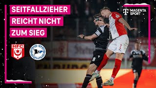 Hallescher FC  Arminia Bielefeld Highlights mit LiveKommentar  3 Liga  MAGENTA SPORT [upl. by Ledarf]