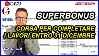 SUPERBONUS 110 SENZA PROROGA 2024  corsa al completamento dei lavori nel report ENEA di ottobre [upl. by Gurtner]