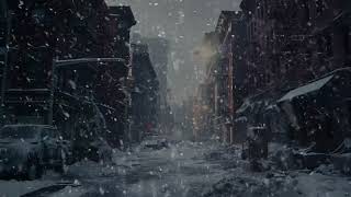 Serene Snowfall Outside Window amp Yard  Find Refuge in Nostalgic Memories Soothe a Troubling Day [upl. by Absalom]