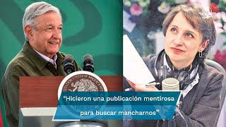 Carmen Aristegui y Proceso nunca han hecho un periodismo en favor del pueblo AMLO [upl. by Yrocaj]