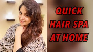 QUICK HAIR SPA AT HOME  HAIR CARE  HAIR SPA  DIPIKA KAKAR IBRAHIM [upl. by Chun]