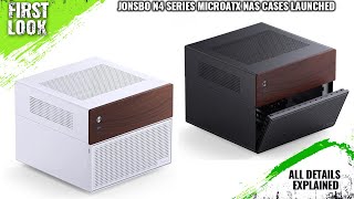 JONSBO N4 Series MicroATX NAS Cases Launched with Natural Wood Panels  Explained All Spec Features [upl. by Neelhtak]