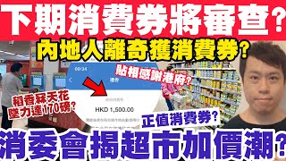 第2期消費券將會審查？港府評內地人離奇獲消費券？消委會揭超市勁加價？ [upl. by Dwaine]