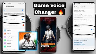 All Samsung Mobile  How To set Voice Changer in Any Game  BGMI amp Free fire Voice Changer [upl. by Kenji]