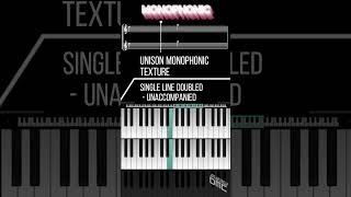 GCSE MUSIC  Monophonic vs Homophonic Texture shorts musictheory zenbeats wellerman [upl. by Noswad]