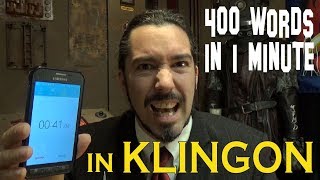 400 words in 1 minute IN KLINGON [upl. by Donn]