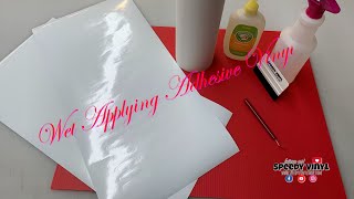 Wet Applying a Vinyl Decal using Oracal 651 [upl. by Annaynek107]