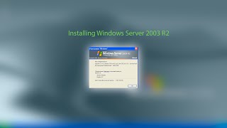 Installing Windows Server 2003 R2 [upl. by Onivla52]