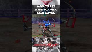 HYPER GATACK VERSION 2 Touch of Death Combo  KAMEN RIDER KABUTO PS2 [upl. by Esbensen]