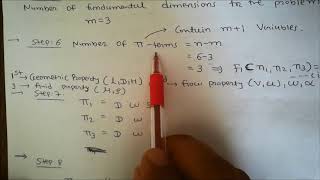 buckingham pi theorem determining pi terms [upl. by Bergstrom79]