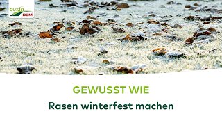 GEWUSSTE WIE Den Rasen auf den Winter vorbereiten [upl. by Addi]