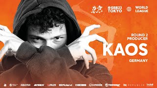 Kaos 🇩🇪  GRAND BEATBOX BATTLE 2023 WORLD LEAGUE  Producer Showcase Round 2 [upl. by Terbecki]