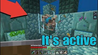 Activating the Conduit Minecraft Survival [upl. by Leinahtan]