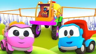 Car cartoons full episodes amp Leo the Truck Car cartoons amp Vehicles for kids [upl. by Shields]