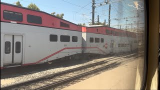 Racing Caltrains Side POV [upl. by Esimaj]