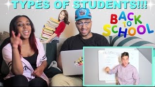 quotTYPES OF STUDENTSquot By The Dolan Twins Reaction [upl. by Ecinreb]