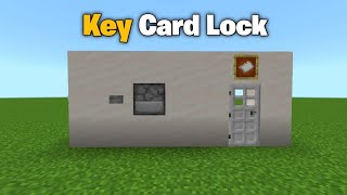 Minecraft How to Make Key Card Door Lock [upl. by Aihseken835]