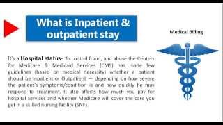 Medical Billing What is Inpatient and Outpatient [upl. by Laktasic536]