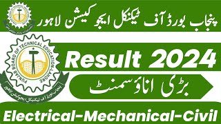 PBTE RESULT 2024  DAE Electrical Mechanicalcivil [upl. by Nuarb]