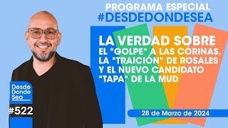 La verdad sobre el quotGolpequot a las Corinas la quottraiciónquot de Rosales y el candidato quottapaquot de la MUD [upl. by Llerol]