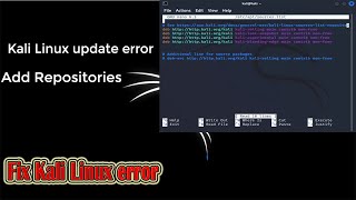 How To Solve Kali Linux update error  Kali Network Repositories Upgrade [upl. by Drice]