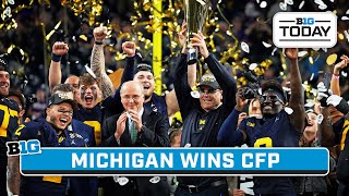 Michigan Wins First National Championship Since 1997  B1G Today [upl. by Anneuq75]