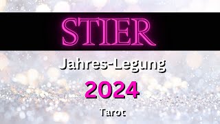 STIER 2024 ♉️🤩🍀 quotIHR SEID DER ABSOLUTE GLÜCKSMAGNETquot Stier 2024 Tarot Jahreslegung [upl. by Daza23]