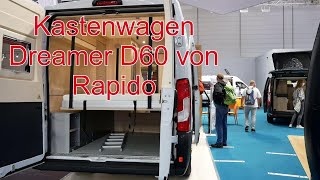 Rapido Dreamer D60  Kastenwagen mit Bettgarage [upl. by Aiza353]