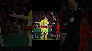 Neuer received his 1st red card 💀 shorts viral funny trending [upl. by Yraeg826]