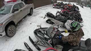 Maine Snowmobiling LaGrange to Millinocket [upl. by Rentschler729]