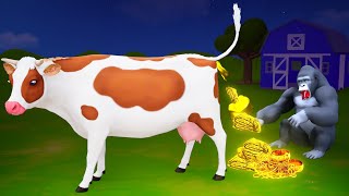 Cows Golden Dung  Funny Cow Cartoons  Cow Videos  Funny Animals Videos Cartoons 2022 [upl. by Khichabia674]