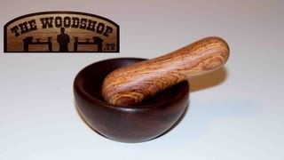 How To Make A Wood Turning Mortar amp Pestle  Woodturning Project [upl. by Lindie509]