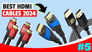 Best HDMI Cable In 2024  Top 5 HDMI Cables Review [upl. by Cordeelia]