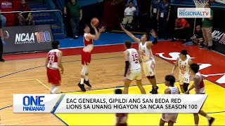 One Mindanao EAC Generals gipildi ang San Beda Red Lions sa unang higayon [upl. by Poore]