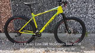 Focus Raven Elite 29R Carbon Shimano XT Mountain Bike 2018 [upl. by Sheline]