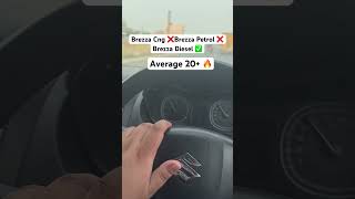 Brezza average check Maruti brezza mileage [upl. by Kenn585]