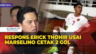 Respons Erick Thohir Usai Marselino Cetak 2 Gol [upl. by Chery155]