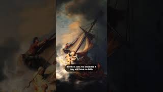 The Storm on the Sea of Galilee by Rembrandt history arthistory painting rembrandt [upl. by Crispin]