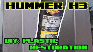 Hummer H3  Restoring your faded black plastic trim does it work [upl. by Enaelem]