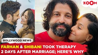 Farhan Akhtar amp Shibani Dandekar took THERAPHY after 2 days of their marriage Here’s why [upl. by Eillime]