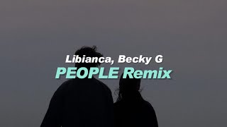 Libianca  People ft Becky G sub español  lyrics [upl. by Ashok]