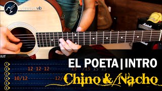 Como tocar El Poeta CHINO y NACHO  INTRO Guitarra Solo Tutorial [upl. by Animehliw]