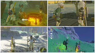 Zelda Breath of the Wild  All Lurelin Village Faron Tower Region Side Quests [upl. by Gorrian]