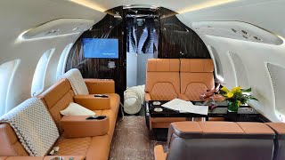 Step Inside the Bombardier Challenger 650 Luxury Business Jet Tour  SNA Aviation World [upl. by Ovatsug]