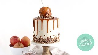 How To Create A Dripping Caramel Apple Cake [upl. by Elish]